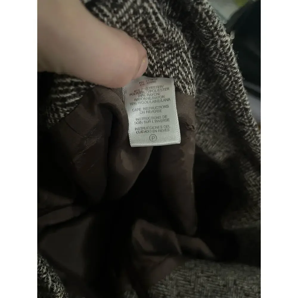 Michael Kors Size 10 brown tweed pencil skirt